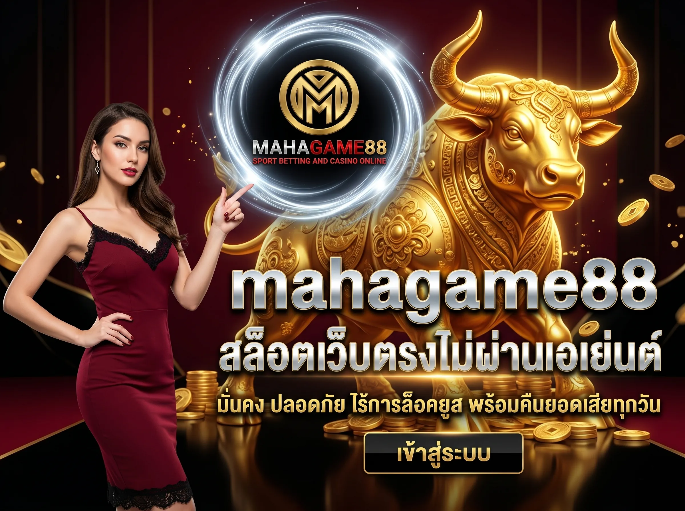 mahagame88 สล็อตเว็บตรงไม่ผ่านเอเย่นต์ บริการเกมสล็อตลิขสิทธิ์แท้ มั่นคง ปลอดภัยที่สุด คืนยอดเสีย 5%