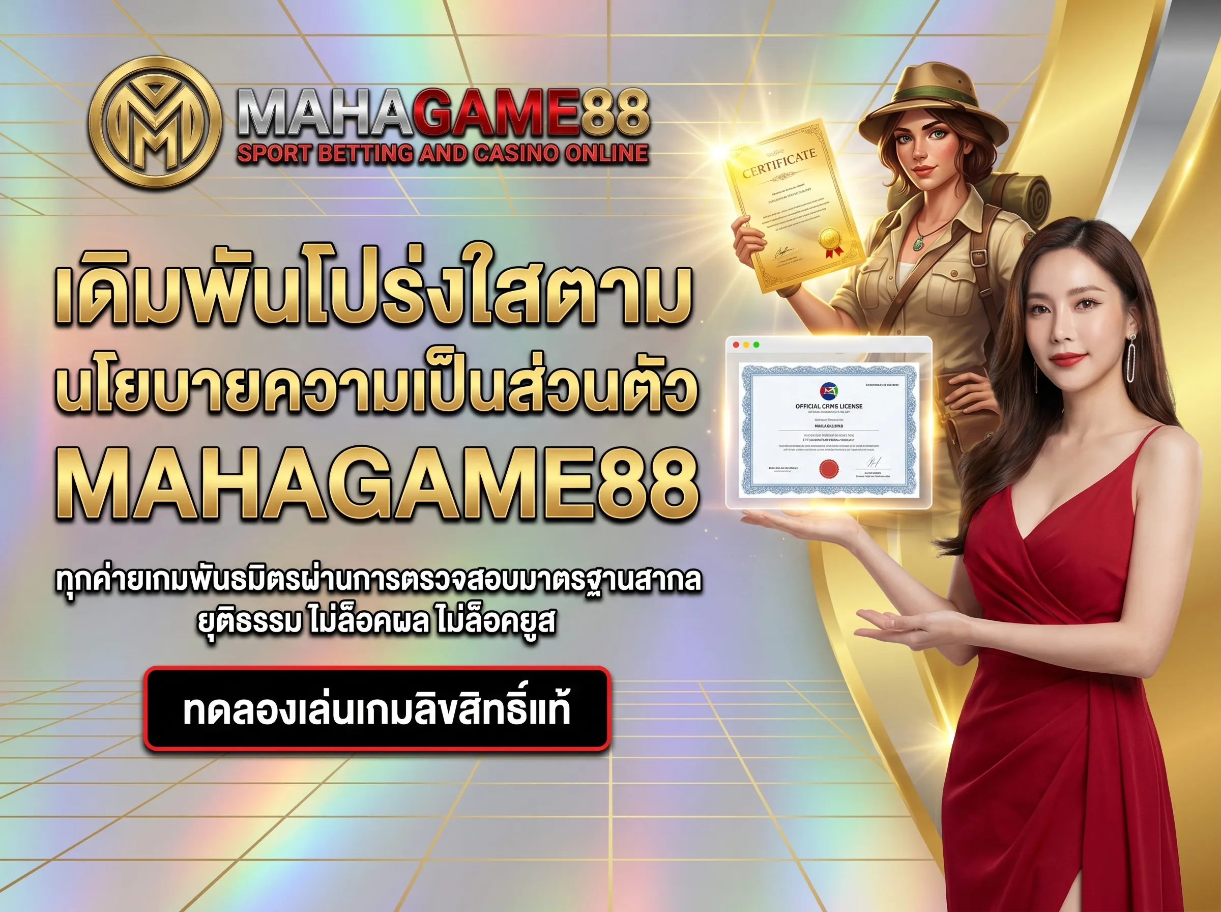 นโยบายความเป็นส่วนตัว MAHAGAME88 ค่ายเกมสล็อตพันธมิตรโปร่งใส ยุติธรรม ไม่ล็อคยูสเซอร์