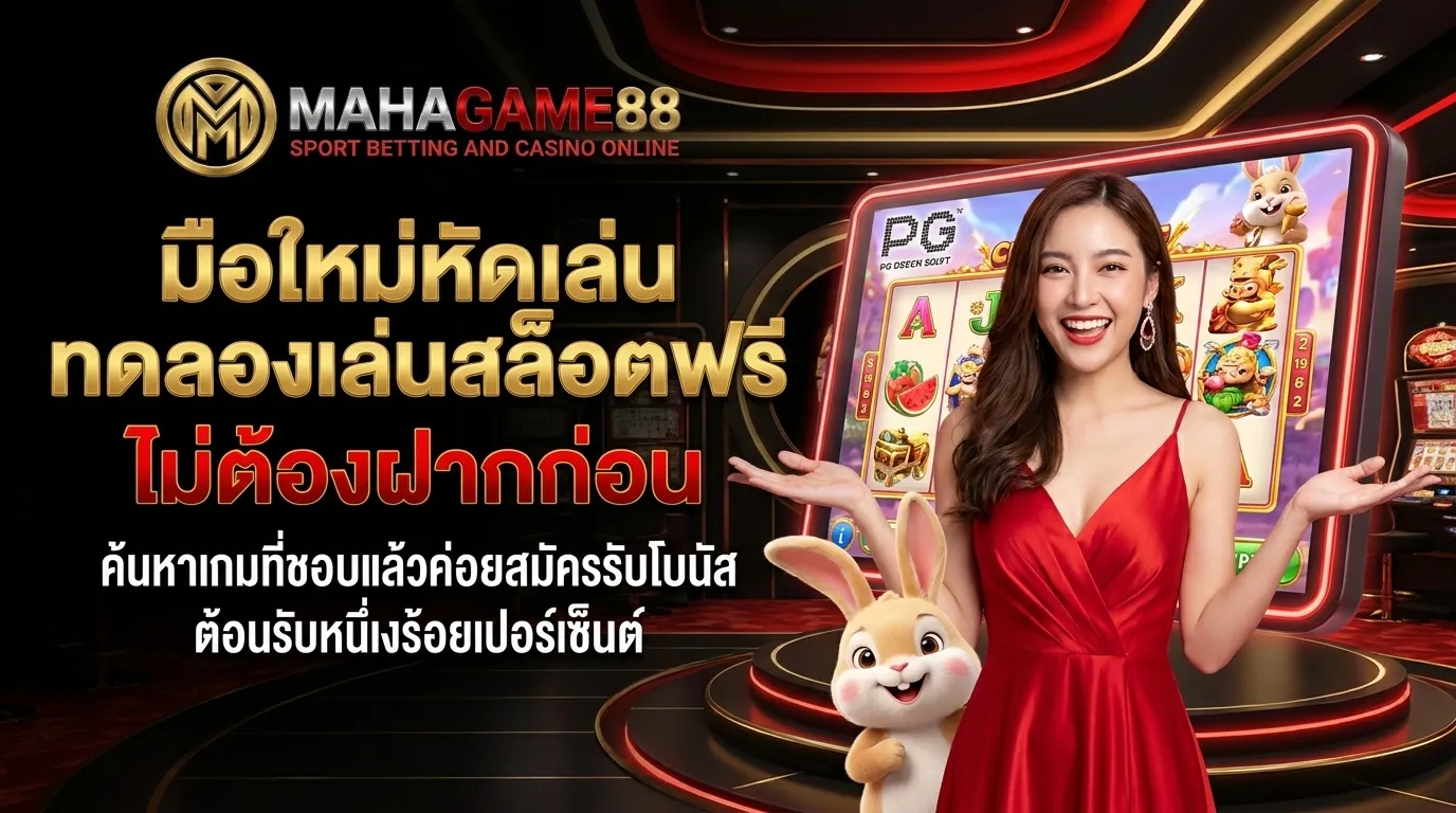 ทดลองเล่นสล็อตฟรี มือใหม่ไม่ต้องฝาก